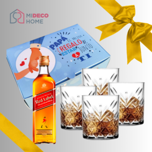 KIT DRINK BOX REGALO WHISKY + VASOS