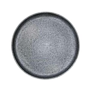 PLATO NEGRO DE PORCELANA FONDO 28CMX3CM