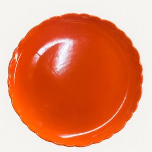 PLATO NARANJA DE CERAMICA ENTRADA/ POSTRE 21CM