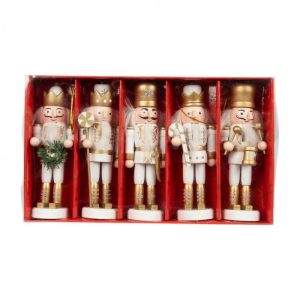 CASCANUECES 5 PIEZAS ADORNO NAVIDEÑO