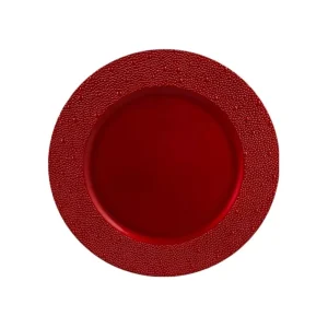 PLATO BASE NAVIDAD ROJO 32CM