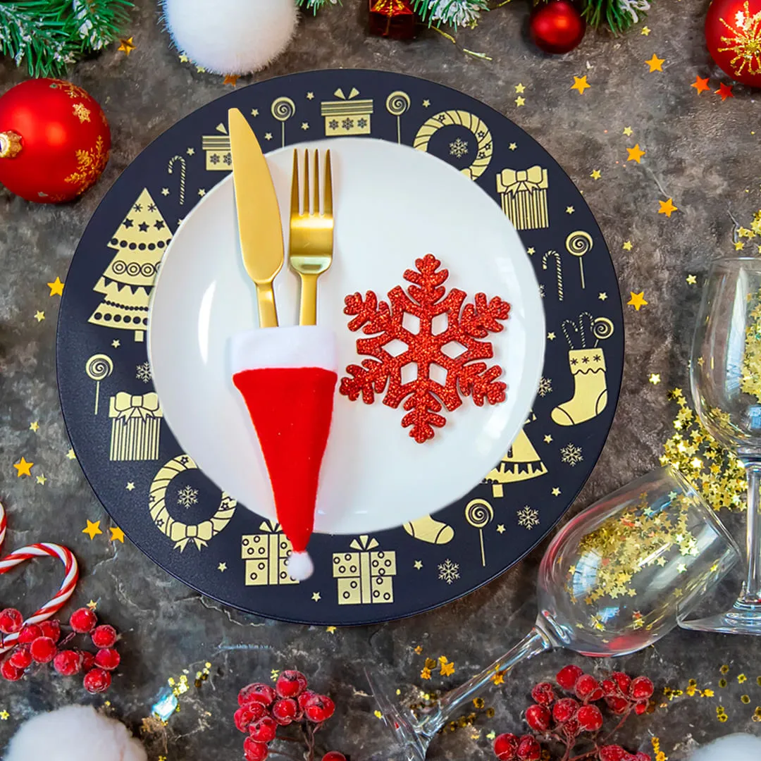 PLATO BASE DISEÑO NAVIDAD 32CM - Imagen 4