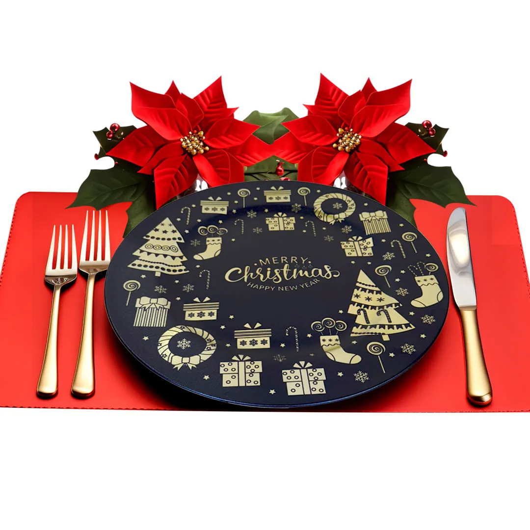 PLATO BASE DISEÑO NAVIDAD 32CM - Imagen 3