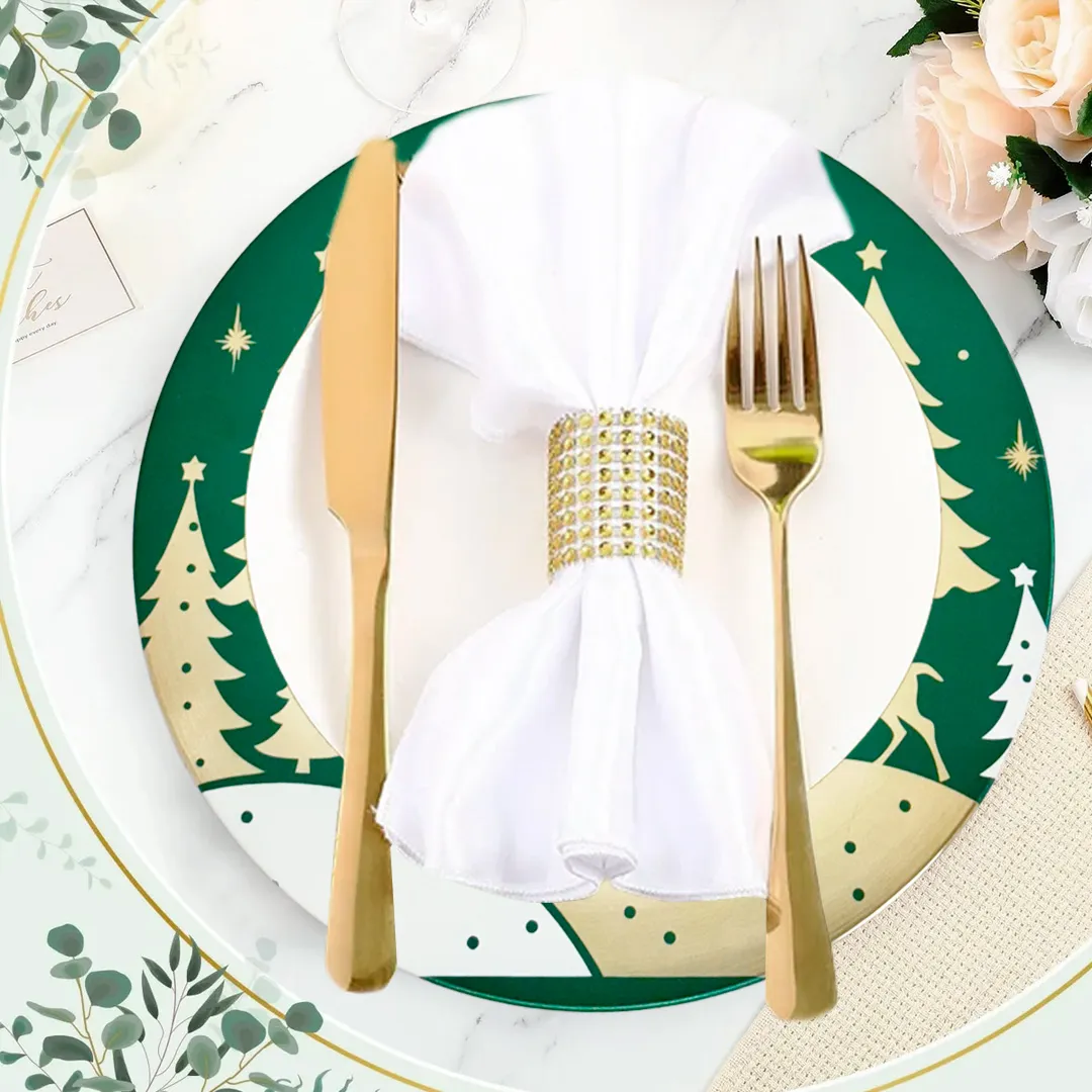 PLATO BASE DISEÑO NAVIDAD 32CM - Imagen 3