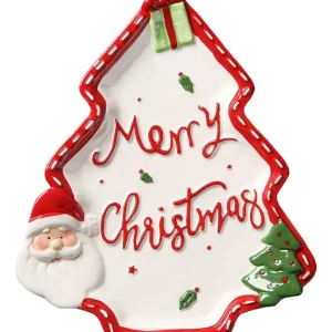 PLATO DE NAVIDAD PARA DULCES/ GALLETAS 31CM