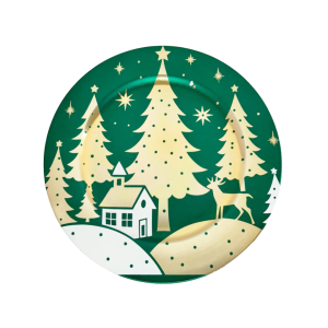 PLATO BASE DISEÑO NAVIDAD 32CM