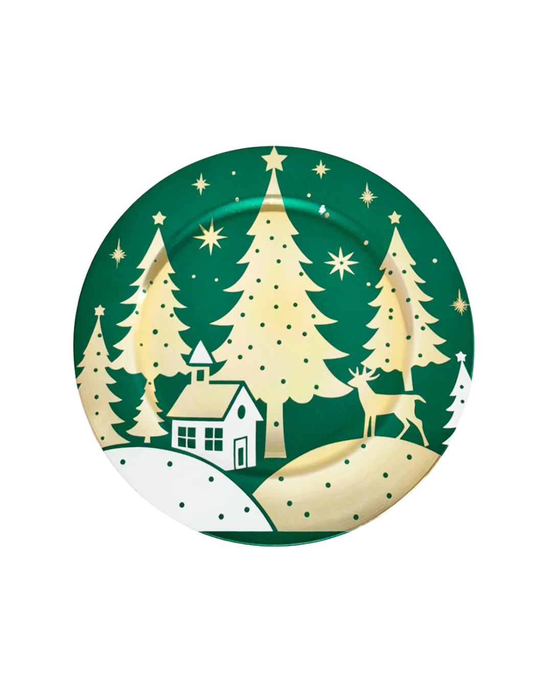 PLATO BASE DISEÑO NAVIDAD 32CM