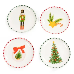 SET CON 4 PLATOS NAVIDAD