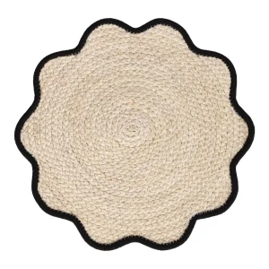 INDIVIDUAL DE FIBRA EN FORMA DE FLOR  38CM