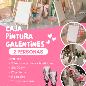 CAJA DE PINTURA GALENTINES 2 PERSONAS ¡DÍA DEL AMOR!
