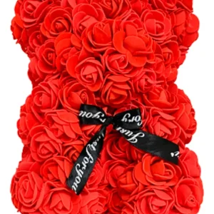 REGALO SAN VALENTIN PELCUCHE DE FLORES ROSAS MÁS CHOCOLATES