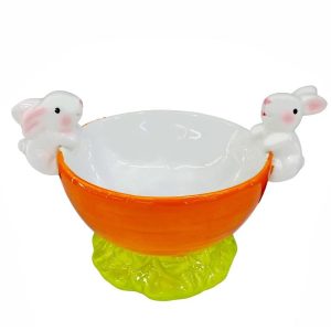 FUENTE DE ZANAHORIA CON CONEJO 23CM