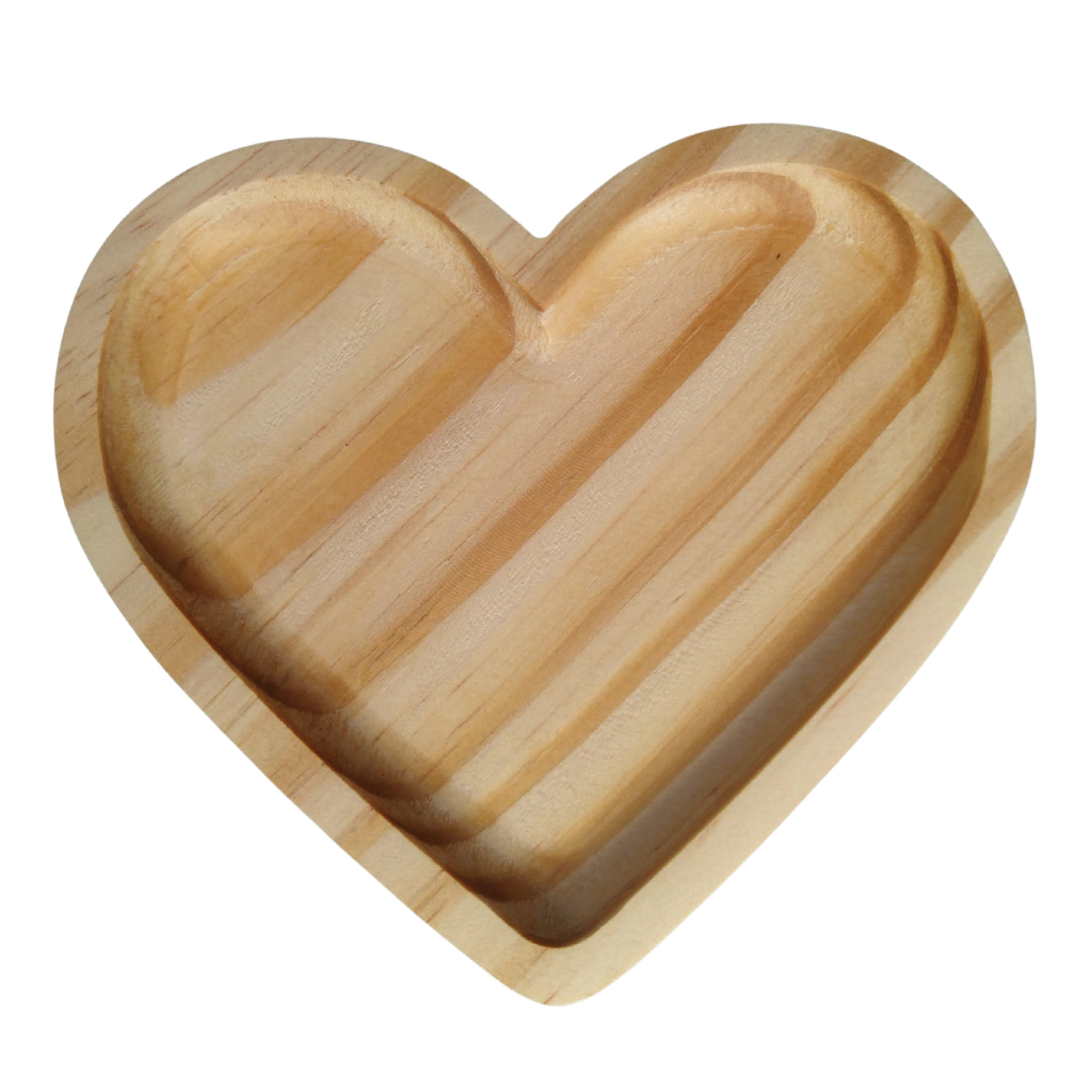 PLATO CORAZÓN ENTRADA/POSTRE 24X21CM ¡OFERTA CYBER!