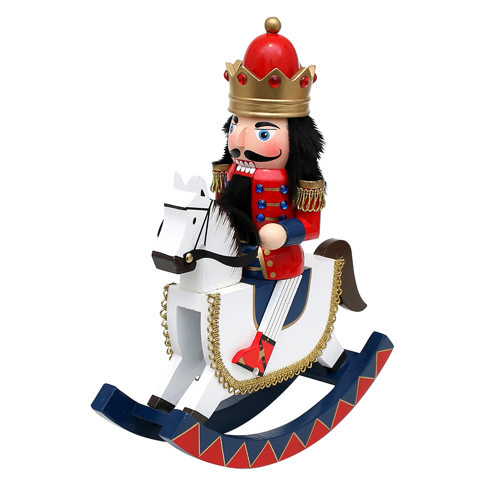 CASCANUECES A CABALLO 27CM ADORNO NAVIDEÑO ¡REMATE NAVIDAD!