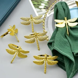 SET CON 4 PORTA SERVILLETA BUTTERFLY