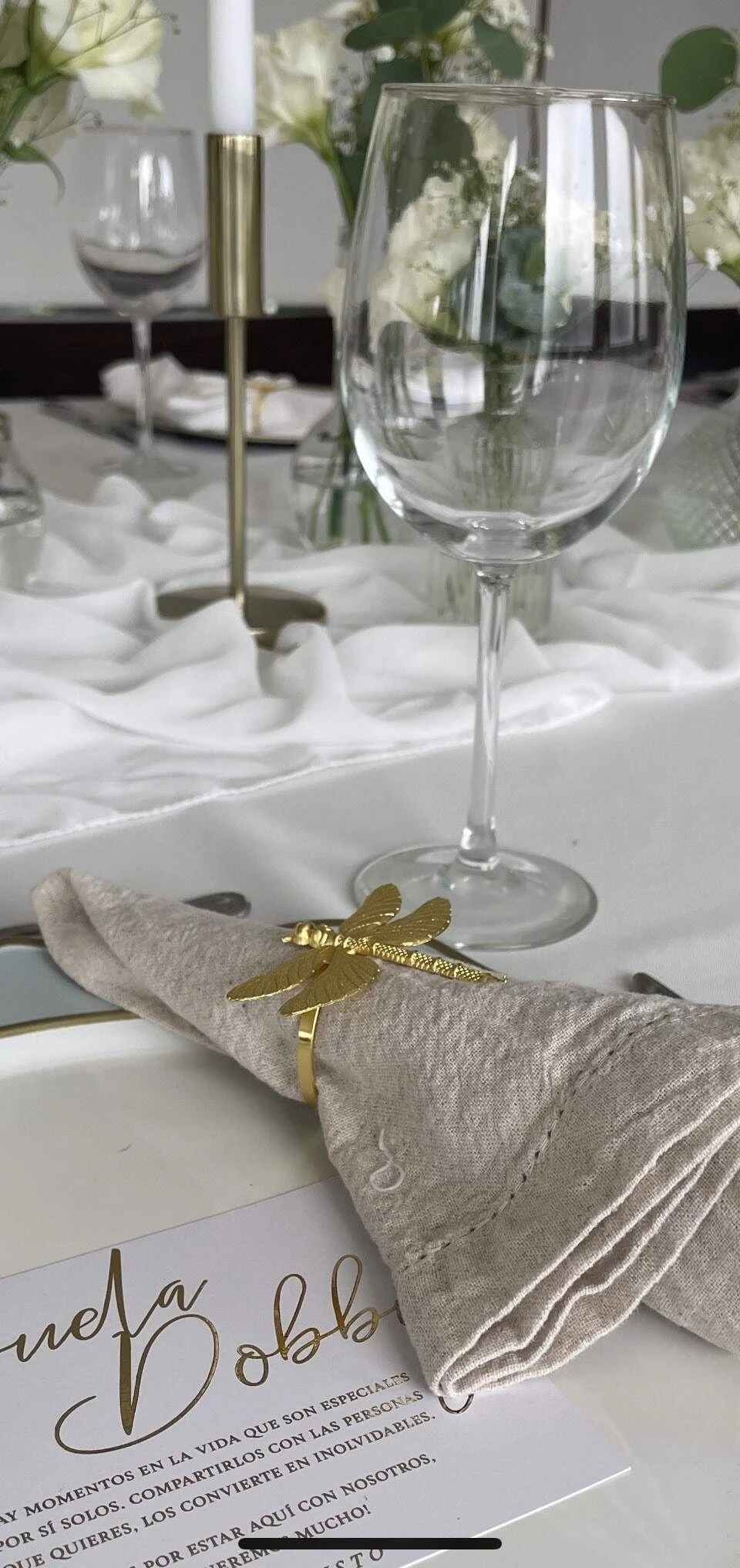 SET CON 4 PORTA SERVILLETA BUTTERFLY - Imagen 4
