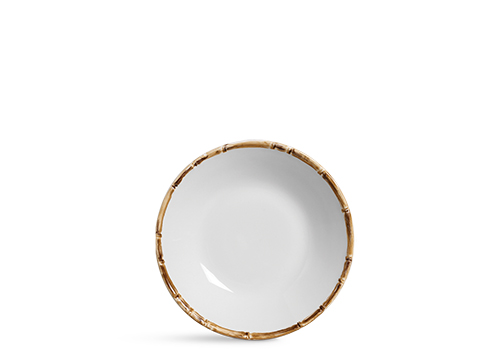 SET 6 PLATOS DE FONDO PLANOS BORDE BAMBU 27CM - Imagen 3