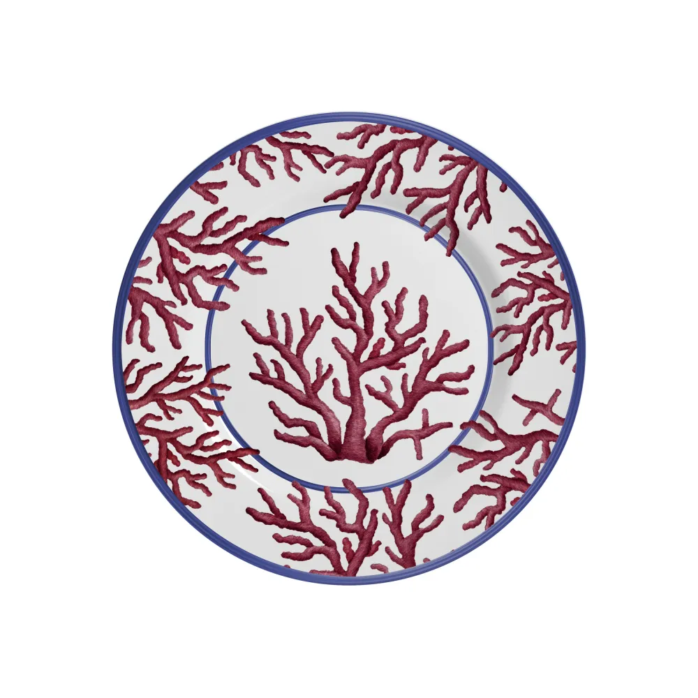 SET 6 PLATOS ENTRADA CORAL GLABES 19CM