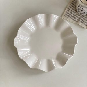 PLATO CERAMICA BLANCO WAVES FONDO 25CM ¡OFERTA CYBER!