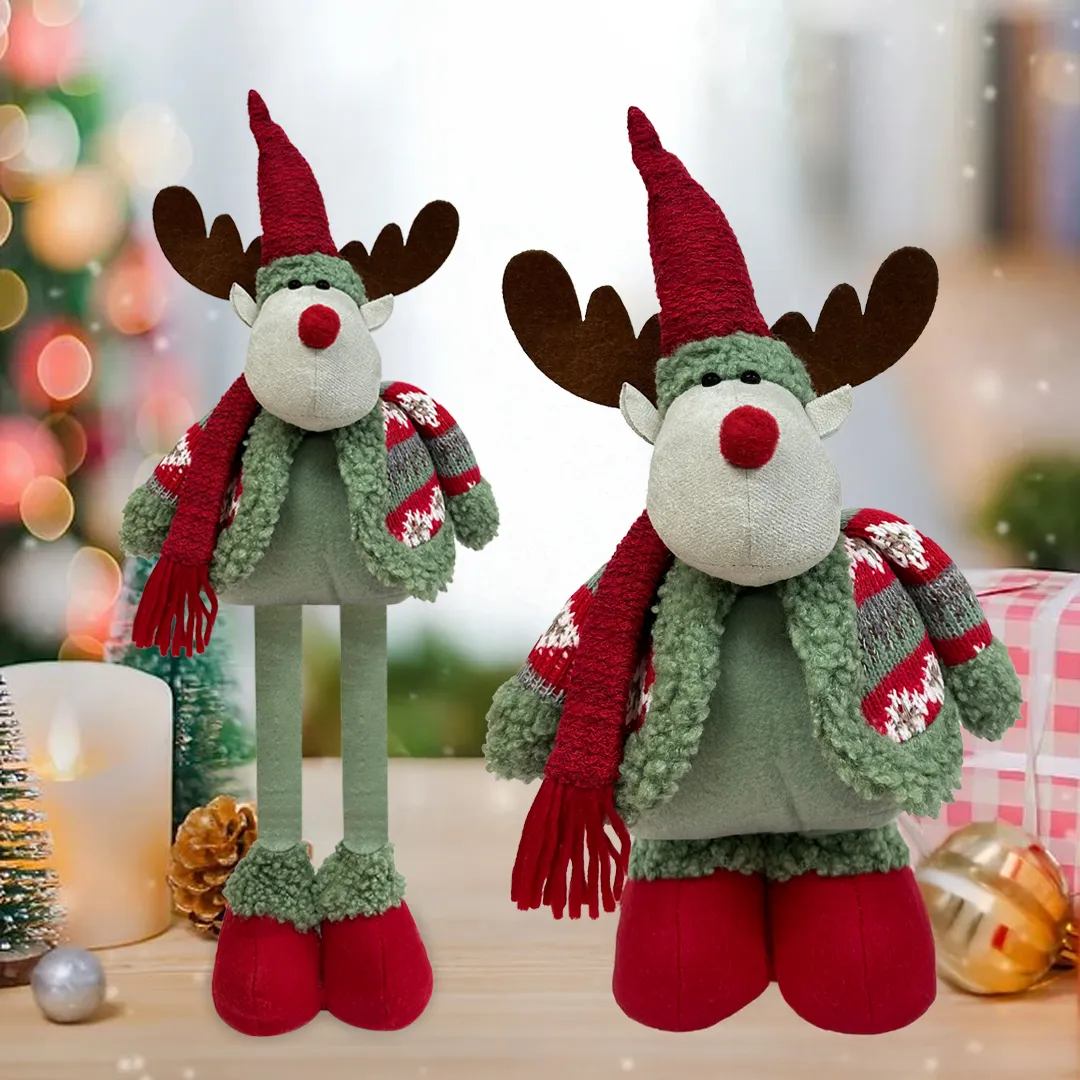 MUÑECO RENO PATAS LARGAS 60CM NAVIDAD - Imagen 2