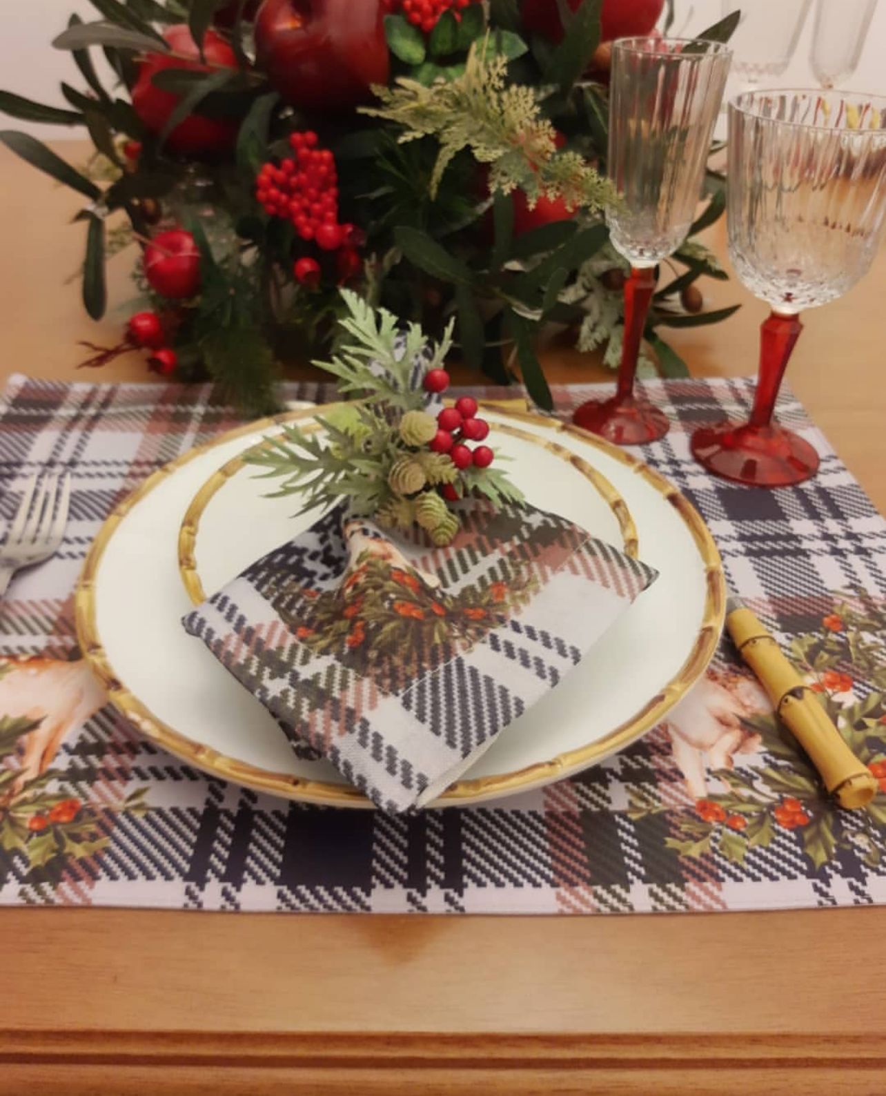 INDIVIDUAL DE MESA RENO NAVIDAD 37X50CM - Imagen 3