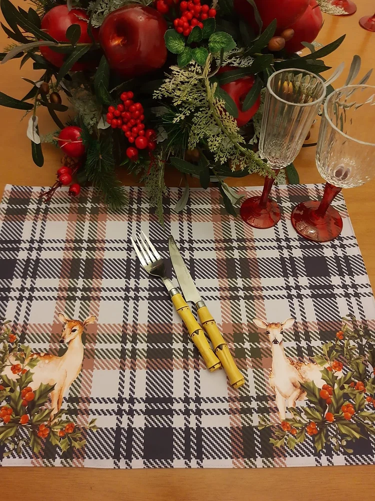 INDIVIDUAL DE MESA RENO NAVIDAD 37X50CM