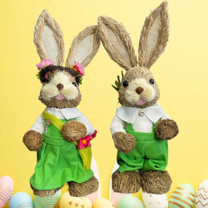 SET PAREJA CONEJOS DE PASCUA 35CM ¡OFERTA CYBER!