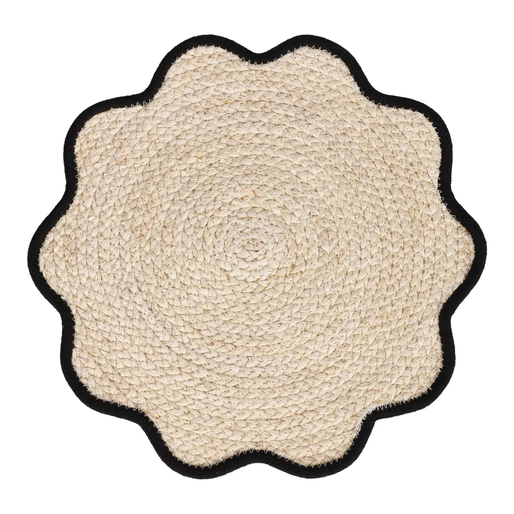 INDIVIDUAL DE FIBRA EN FORMA DE FLOR 38CM