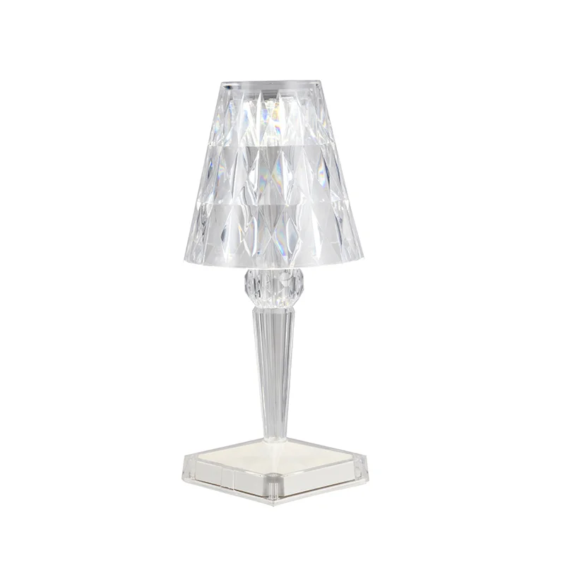 LAMPARA DE MESA TRANSPARENTE
