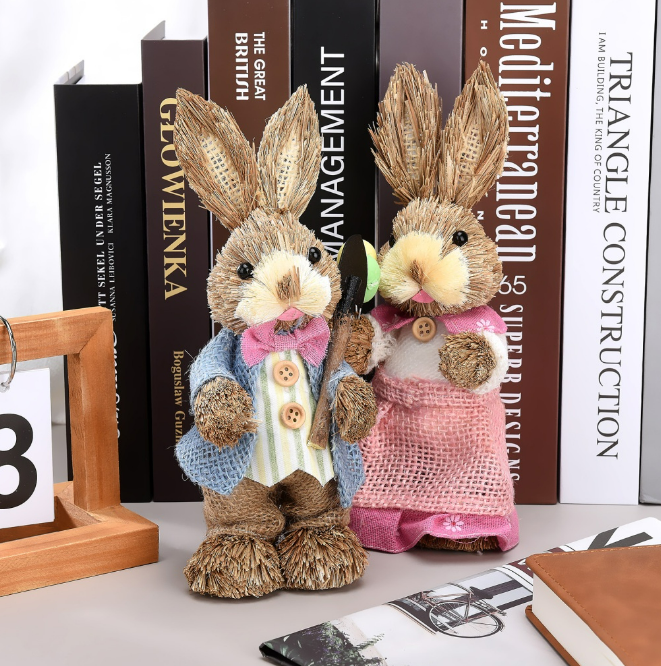 SET PAREJA DE CONEJOS DE PASCUA 35CM - Imagen 3