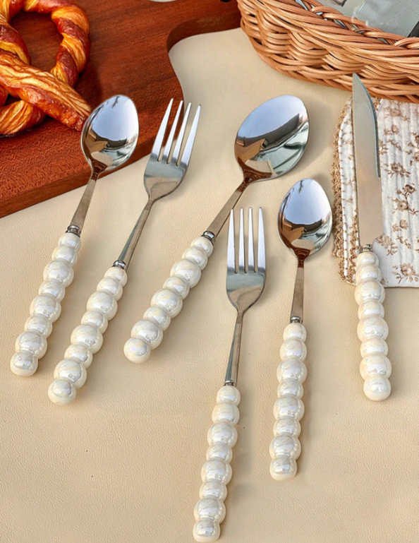 SET CUCHILLERÍA PERLA PARA 6 PERSONAS 24 PIEZAS ¡OFERTA CYBER! - Imagen 2