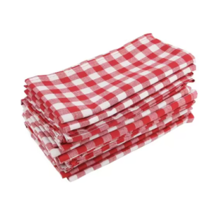 SET 6 SERVILLETAS CUADRILLE ROJO