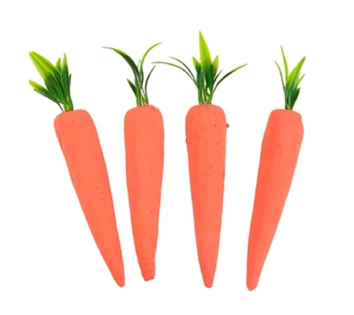 ZANAHORIAS DE PASCUA 4CS 14CM ¡OFERTA DE PASCUA!