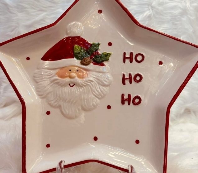 PLATO DE NAVIDAD PARA DULCES/ GALLETAS 27CM - Imagen 3