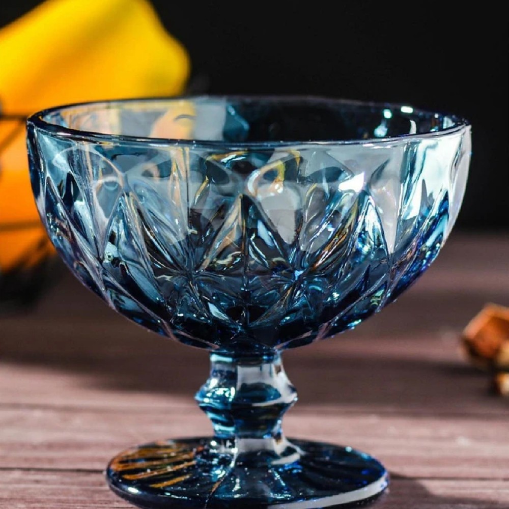 SET 6 COPAS PARA POSTRE DIAMOND AZUL 400CC - Imagen 5