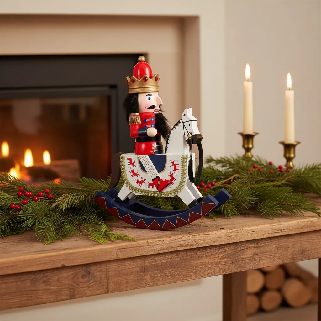 CASCANUECES A CABALLO 27CM ADORNO NAVIDEÑO ¡REMATE NAVIDAD! - Imagen 6