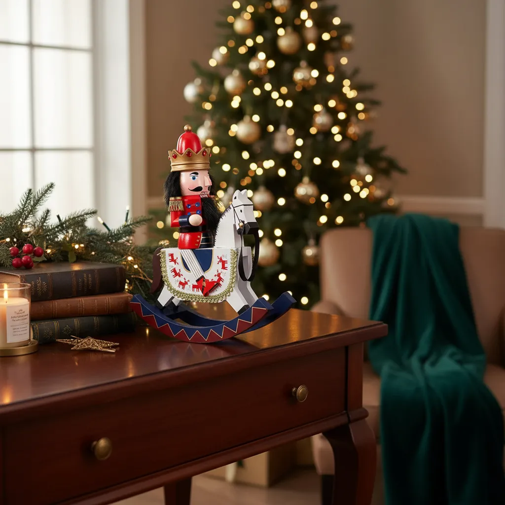 CASCANUECES A CABALLO 27CM ADORNO NAVIDEÑO ¡REMATE NAVIDAD! - Imagen 10