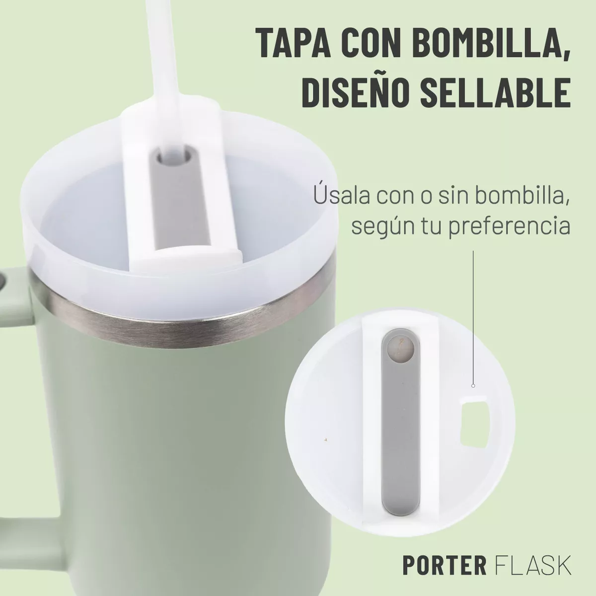 VASO TERMICO ACERO INOXIDABLE 1.2L - Imagen 2