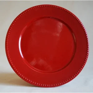 PLATO ROJO PLANO 27CM ¡OFERTA CYBER!