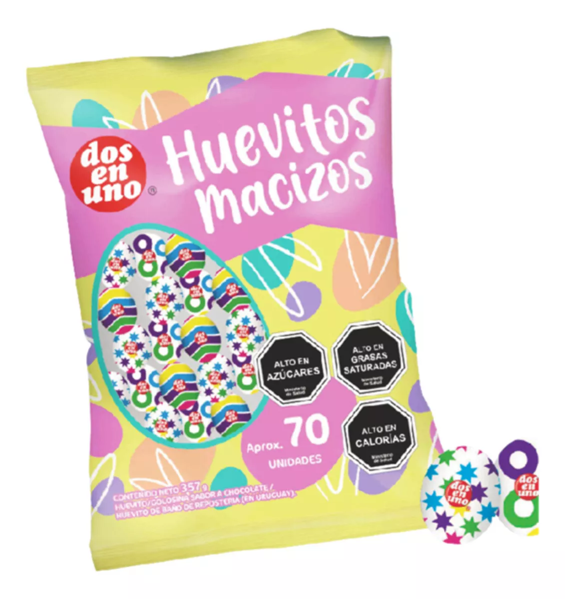 HUEVITOS DE CHOCOLATE BOLSA 70 UNIDADES