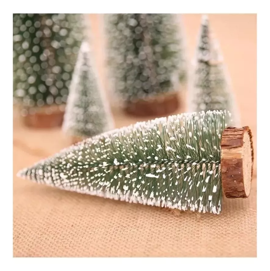 SET 3 MINI ÁRBOLES DECORATIVAS NAVIDAD 17CM - Imagen 4