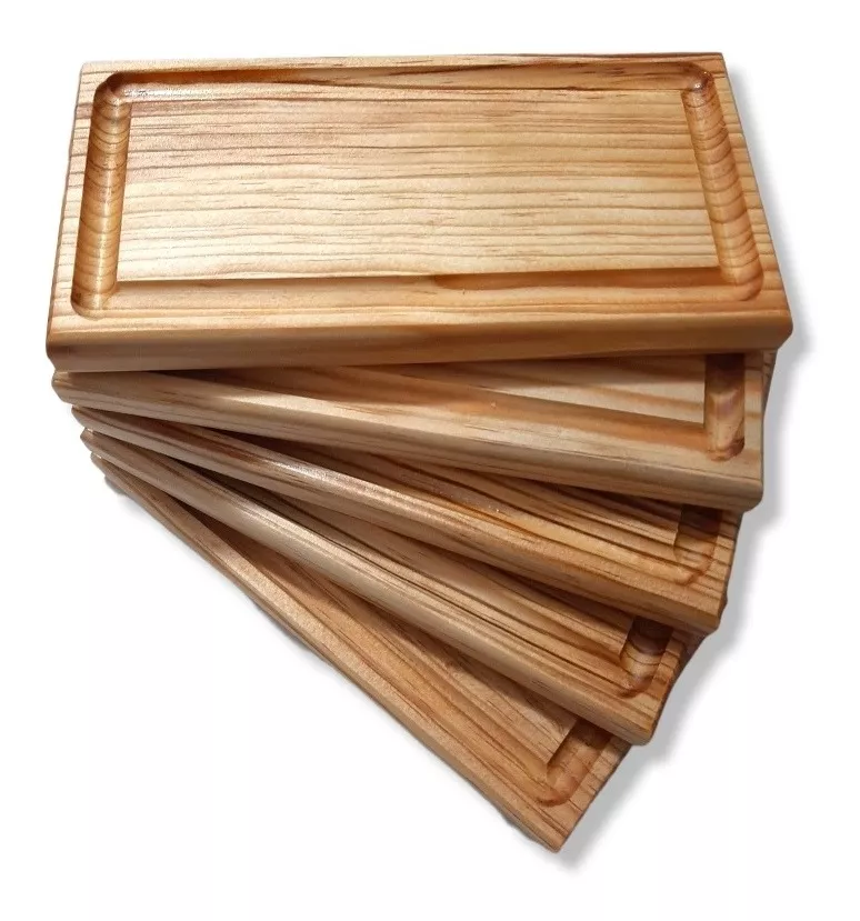 KIT PLATOS PARRILLEROS DE MADERA PARA REGALO - Imagen 2