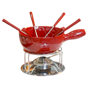 OLLA PARA FONDUE CERAMICA ESMALTADA CON 5 PINCHOS ¡OFERTA CYBER!