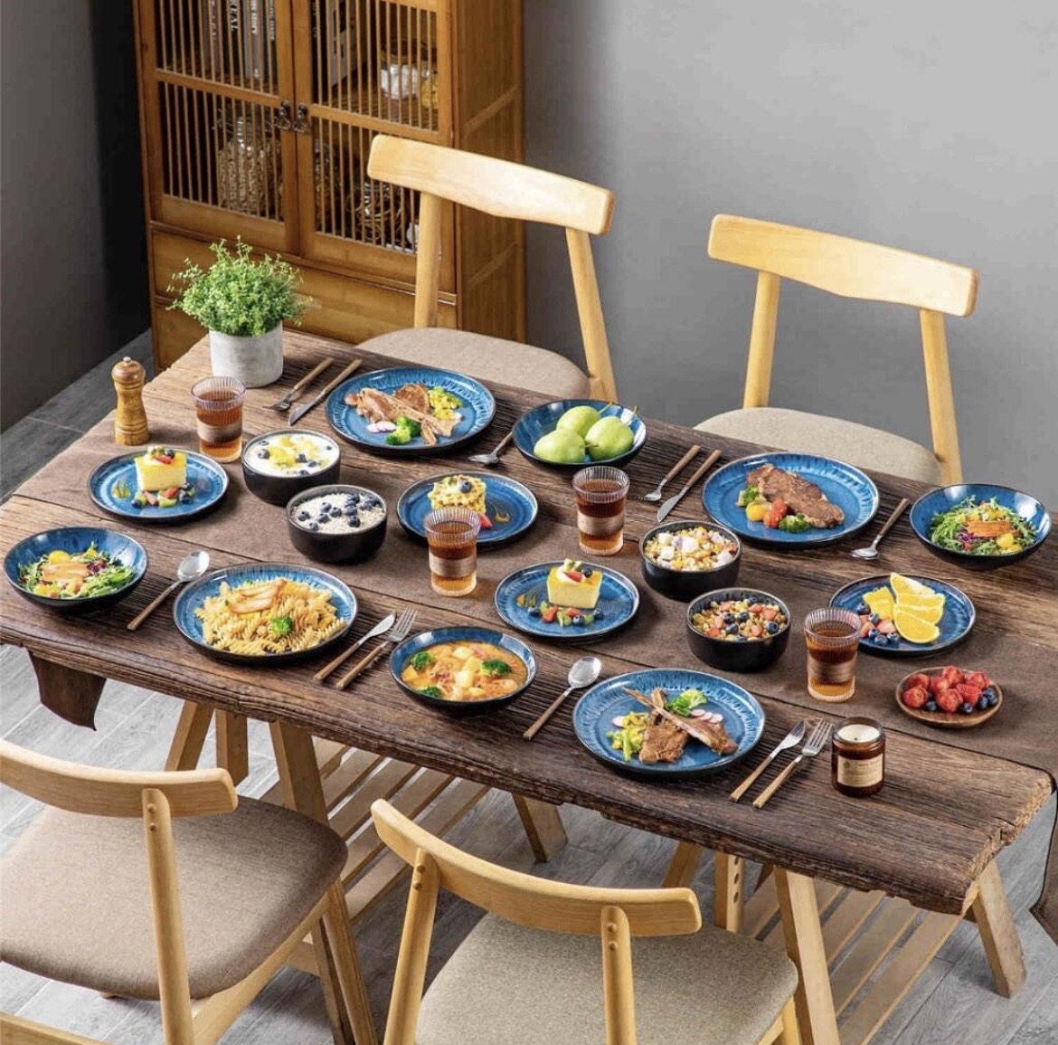 SET VAJILLA 16 PIEZAS OCEANO ¡OFERTA CYBER! - Imagen 3