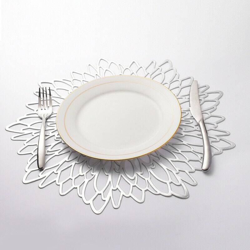 INDIVIDUAL MANDALA PVC 38CM PLATA ¡OFERTA CYBER! - Imagen 2