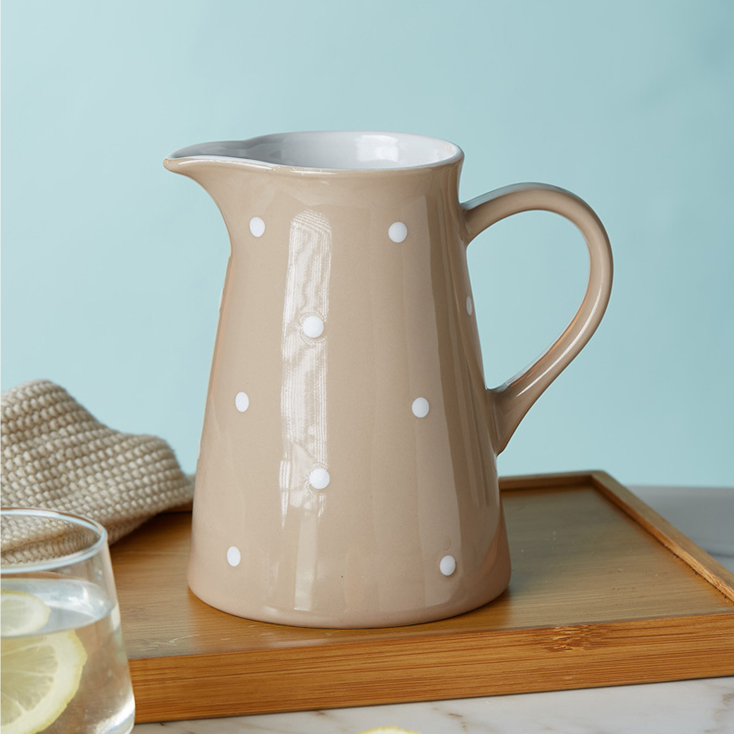 JARRA MOCHA PUNTOS CERÁMICA 1300ML - Imagen 2