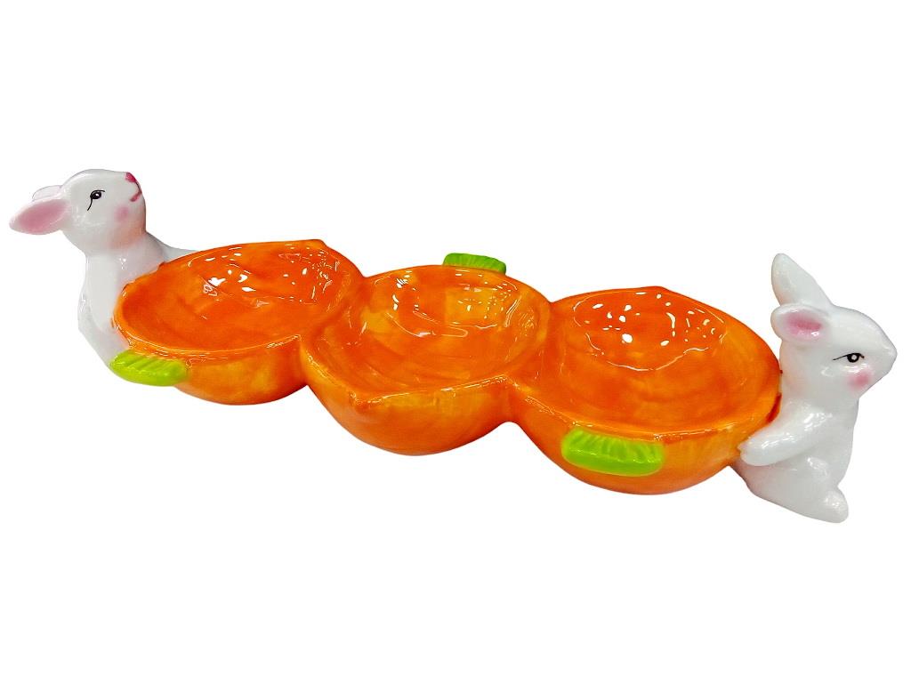 FUENTE DE ZANAHORIA CON CONEJO 41CM ¡OFERTA CYBER!