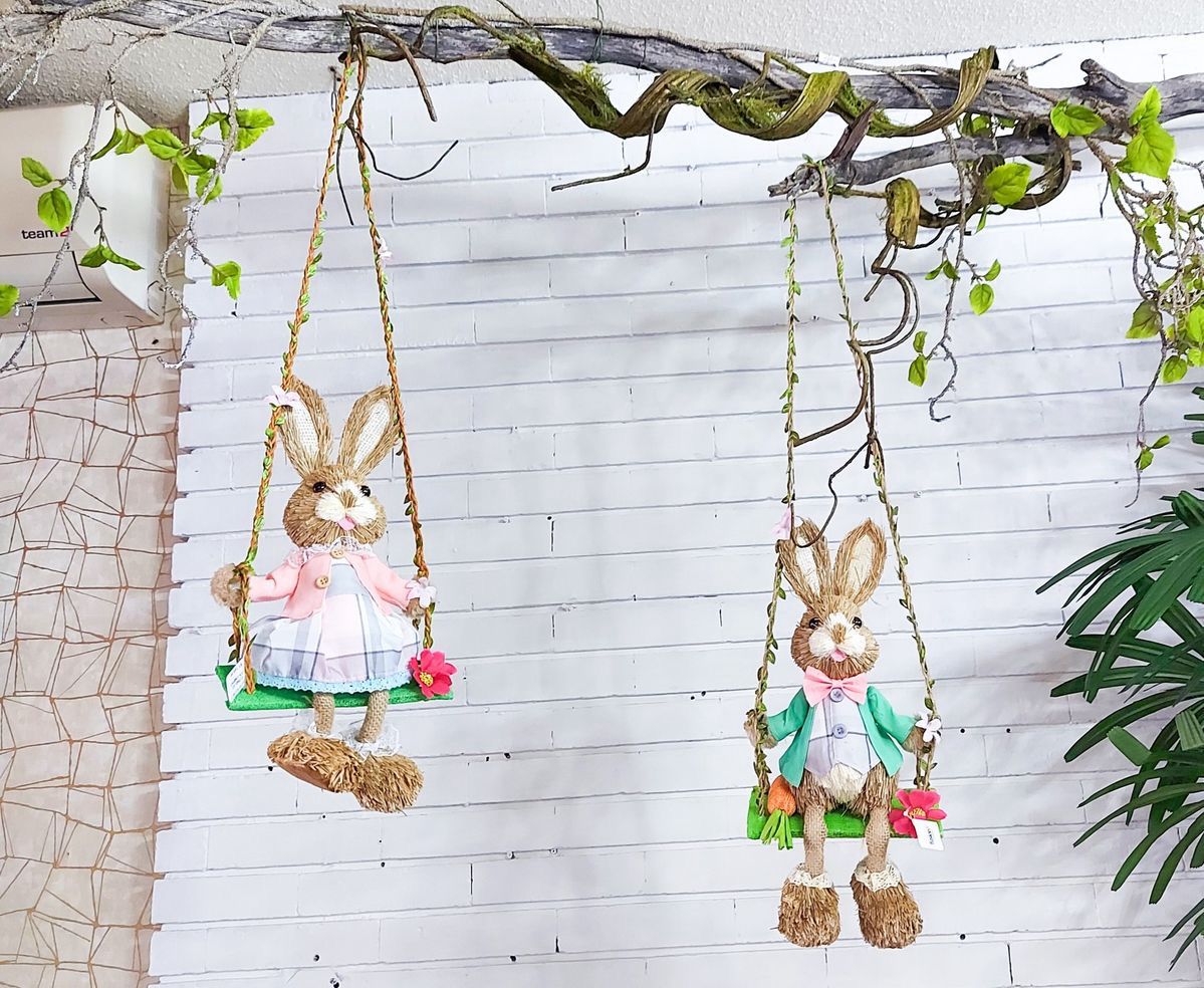 CONEJO DE PASCUA 35CM PARA COLGAR ¡OFERTA PRÉ VENTA! - Imagen 2