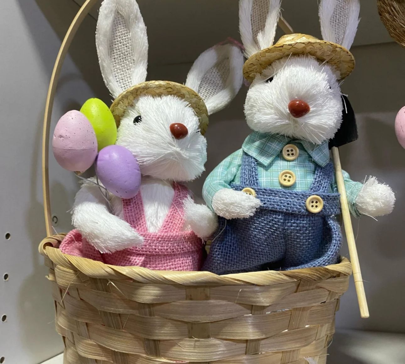 SET PAREJA CONEJOS DE PASCUA 30CM ¡OFERTA! - Imagen 3
