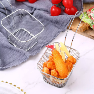 SET 6 MINI CESTAS PARA SERVIR PAPAS FRITAS O FRITURAS ¡OFERTA CYBER!